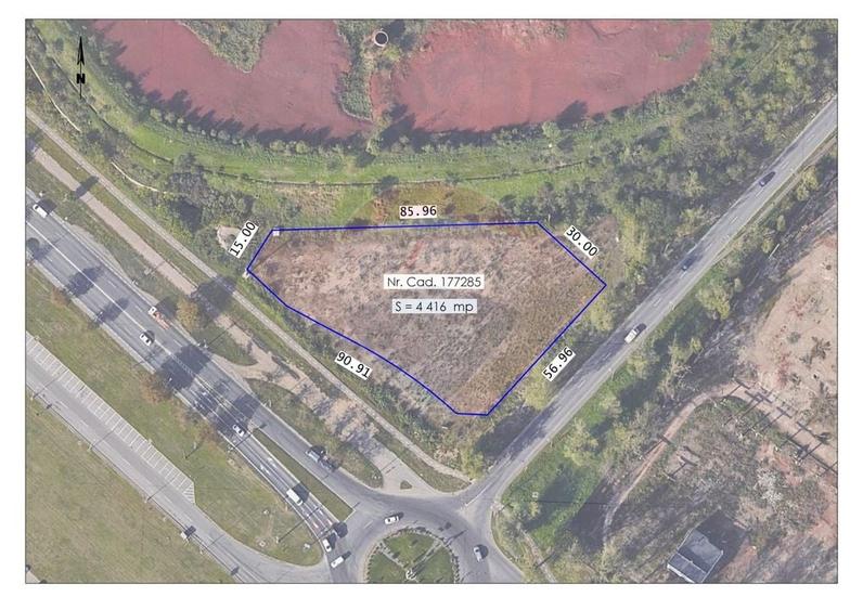 Teren Construcții intravilan de 4416 mp, în Vest