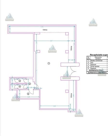 Spațiu comercial, de 141.6 mp, în Ultracentral