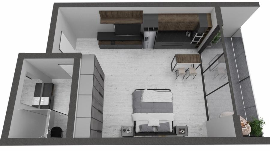 #TVA INCLUS# Studio  Mamaia Nord-  Oba Lake- Proiect finalizat- Bucatarie cadou - 6