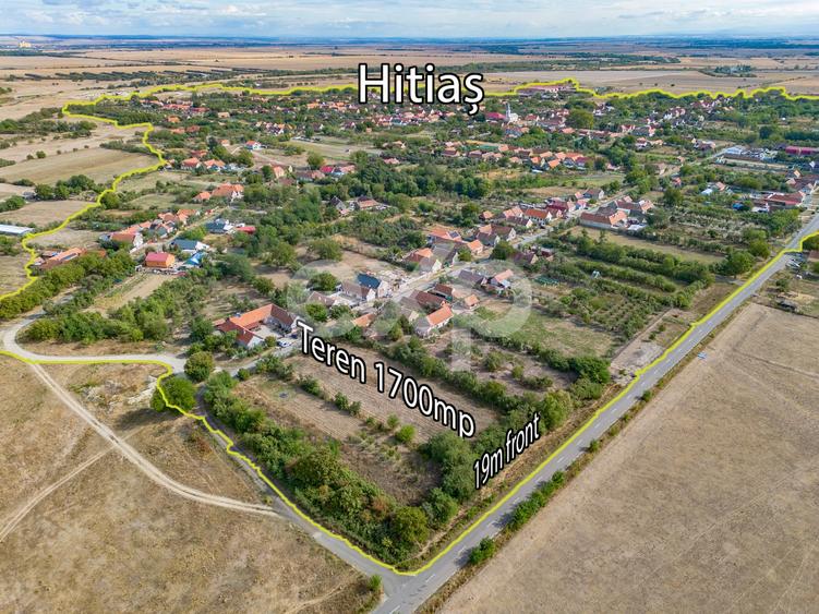 Teren Construcții intravilan de 1700 mp, în Hitiaș