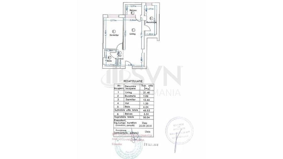 Apartament cu 2 camere decomandat, mobilat în Central