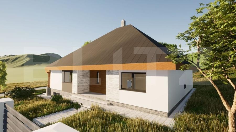 Casă individuală cu 4 camere cu Teren 875 Mp în Săndulești