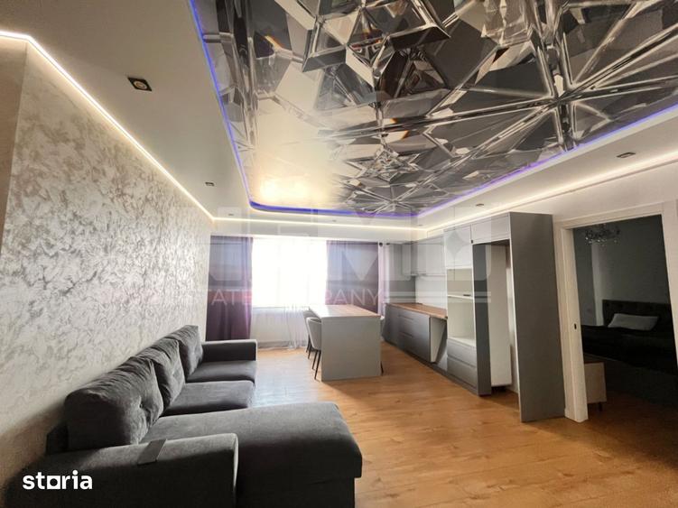 Apartament cu 3 camere, mobilat în Central
