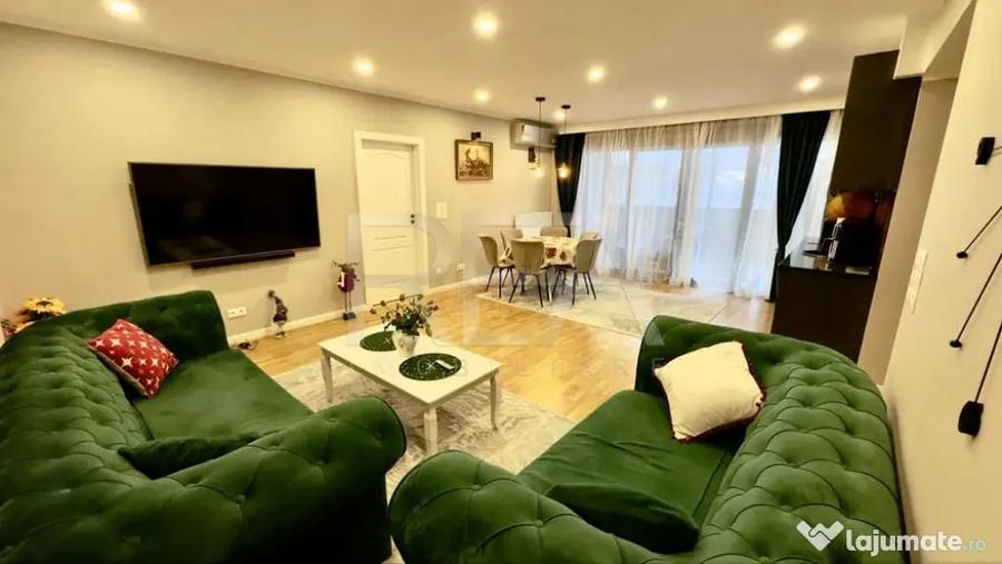 Apartament cu 3 camere semidecomandat în Sisești