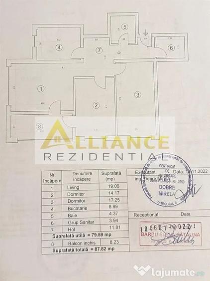 Apartament cu 3 camere decomandat în Berceni