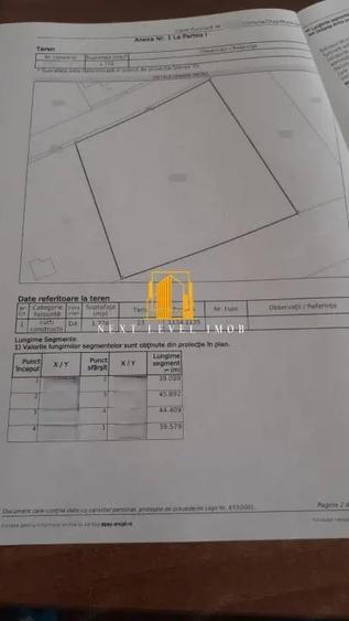 Teren de 1776 mp, în Albota