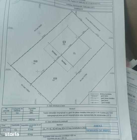Casă cu 4 camere cu Teren 283 Mp în Domnești
