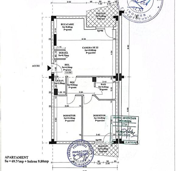 Apartament cu 3 camere decomandat în Păcurari