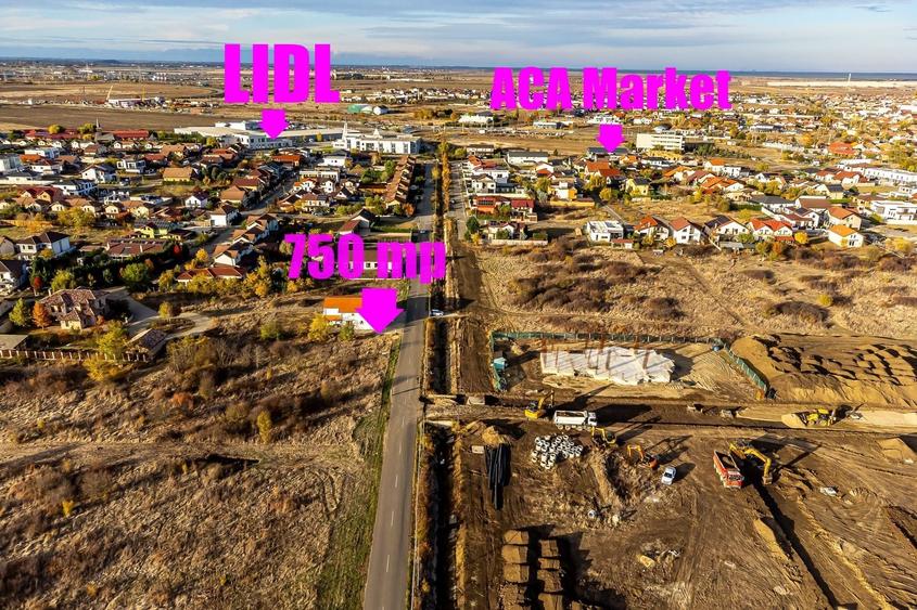 Teren Construcții intravilan de 750 mp, în Vladimirescu