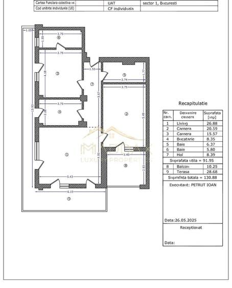 Apartament cu 3 camere decomandat în Herăstrău