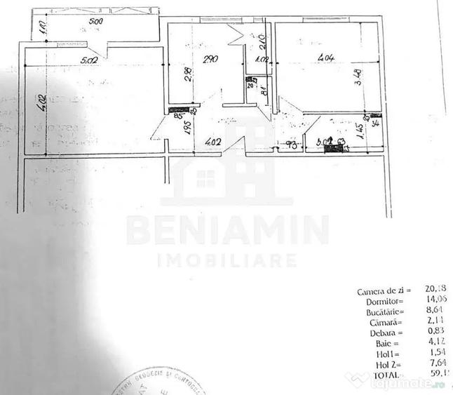 Apartament cu 2 camere decomandat în Craiovița Nouă