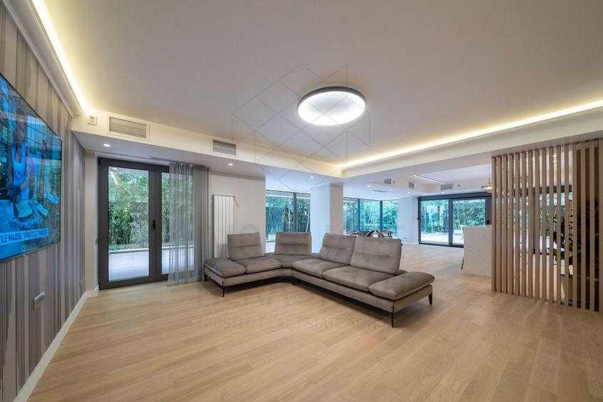 Apartament cu 4 camere decomandat, mobilat în Herăstrău