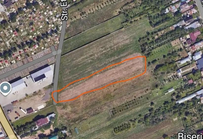 Teren de 2500 mp, în Exterior Vest