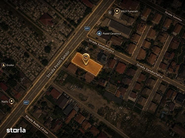 Teren de vanzare in Dumbravi?a Strada Petofi Sandor, comision 0% - 1