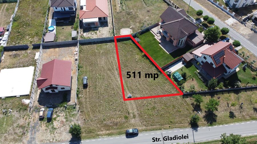 Teren Construcții intravilan de 511 mp, în Moșnița Nouă