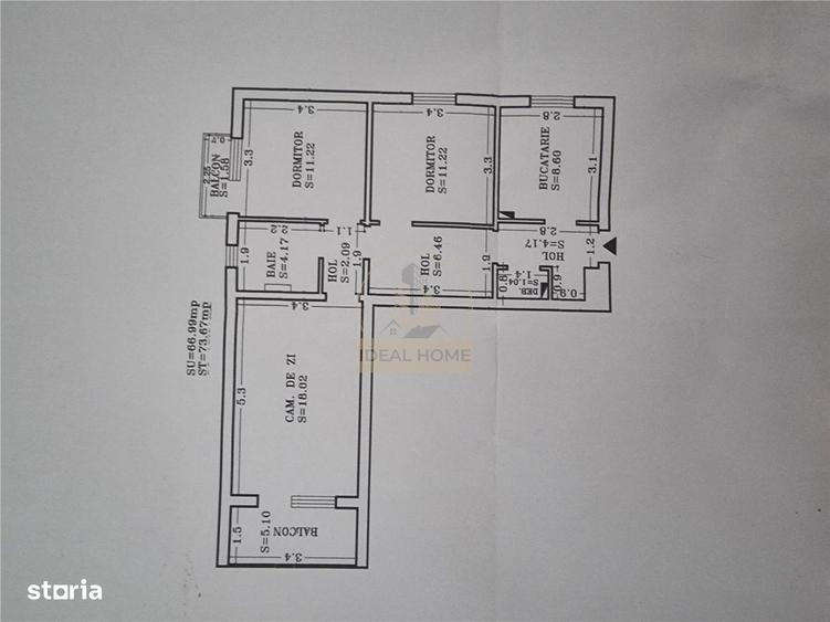 Apartament cu 2 camere decomandat în Alexandru cel Bun