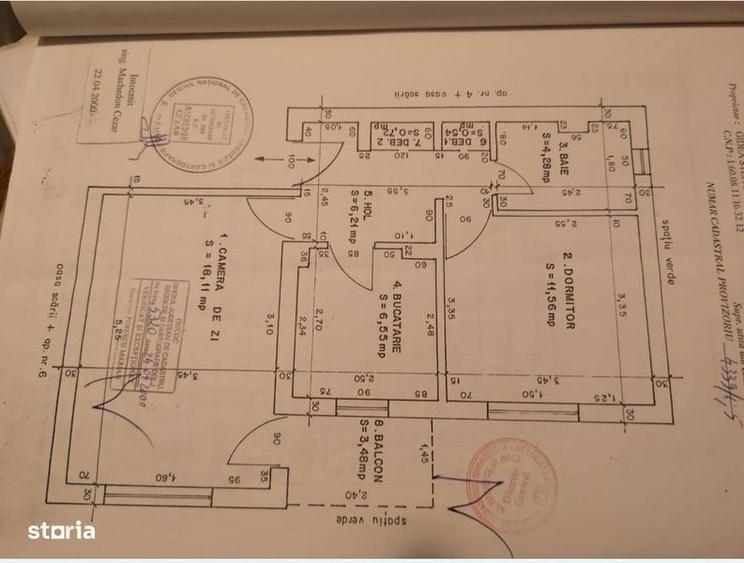 Apartament cu 2 camere decomandat în Rovine