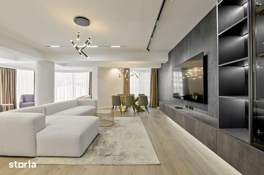 Apartament cu 3 camere semidecomandat în Herăstrău