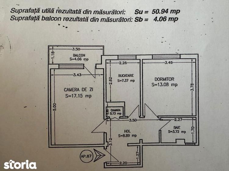 Apartament cu 2 camere decomandat, mobilat în Tomis Nord
