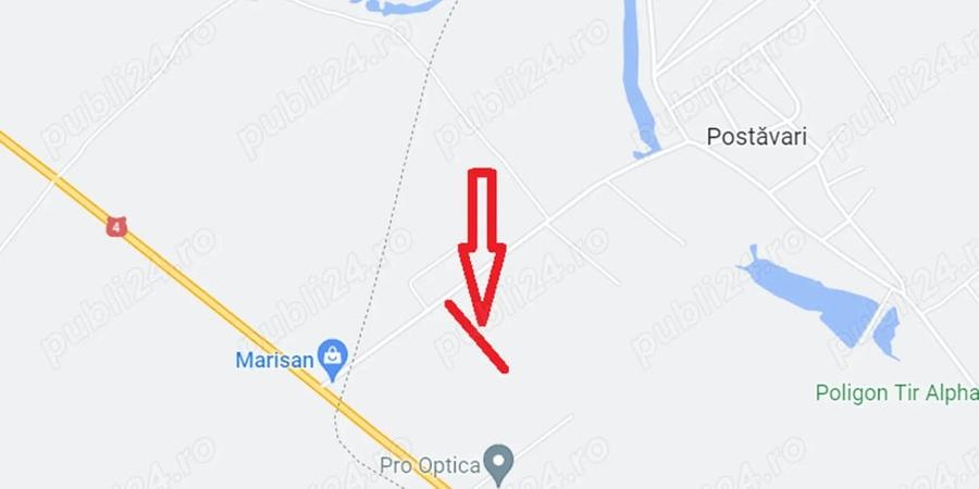 Teren de 2500 mp, în Central
