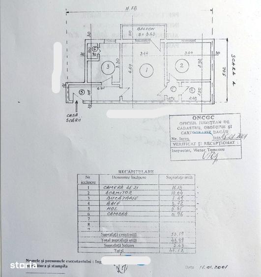 Apartament 2 camere, et.3, Piata Mioritei - Bacau - 1