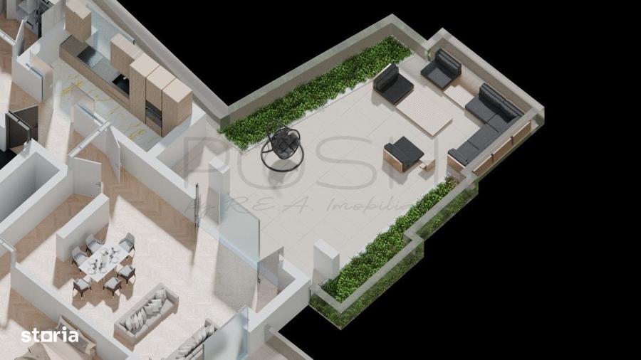 Apartament cu 3 camere în Moșilor