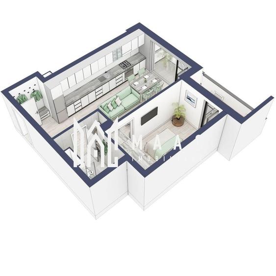 Apartament cu 2 camere în Turnișor