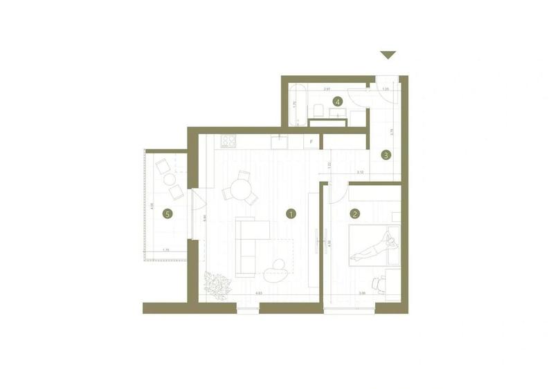Apartament cu 2 camere în Central