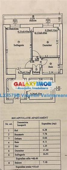 Apartament cu 2 camere decomandat în Pantelimon