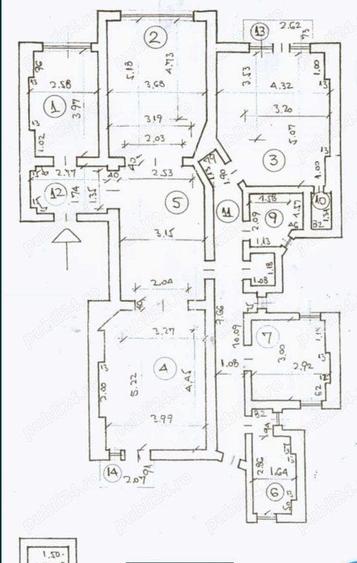 Apartament cu 5 camere decomandat în Moșilor