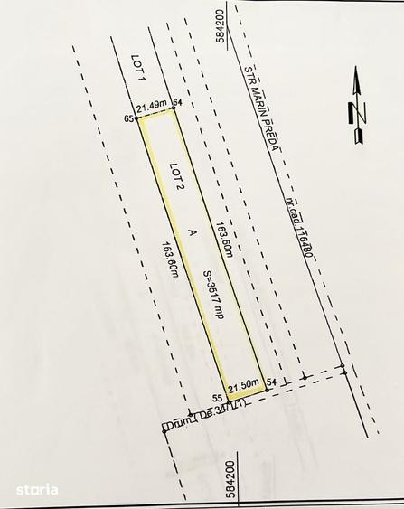 Teren de 7033 mp, în Odăi