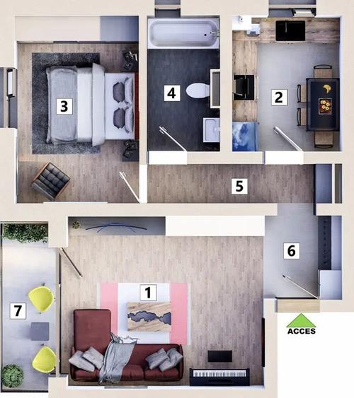 Apartament 2 camere cu loc de parcare inclus - 14