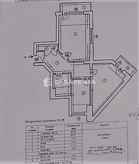 Apartament cu 2 camere decomandat, mobilat în Cug