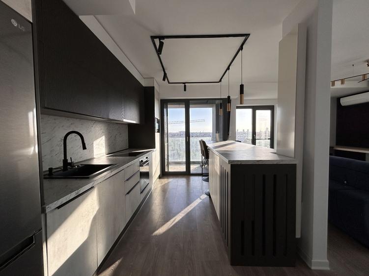 Apartament cu 2 camere semidecomandat, mobilat în Aviației