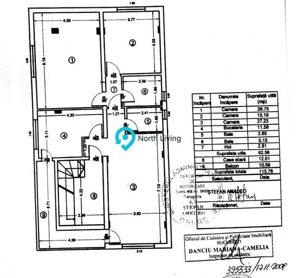 Apartament 3 camere, loc de parcare Arondată Școlii 179-Bucurestii noi - 14