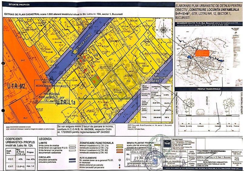 Teren Construcții intravilan de 208 mp, în Domenii