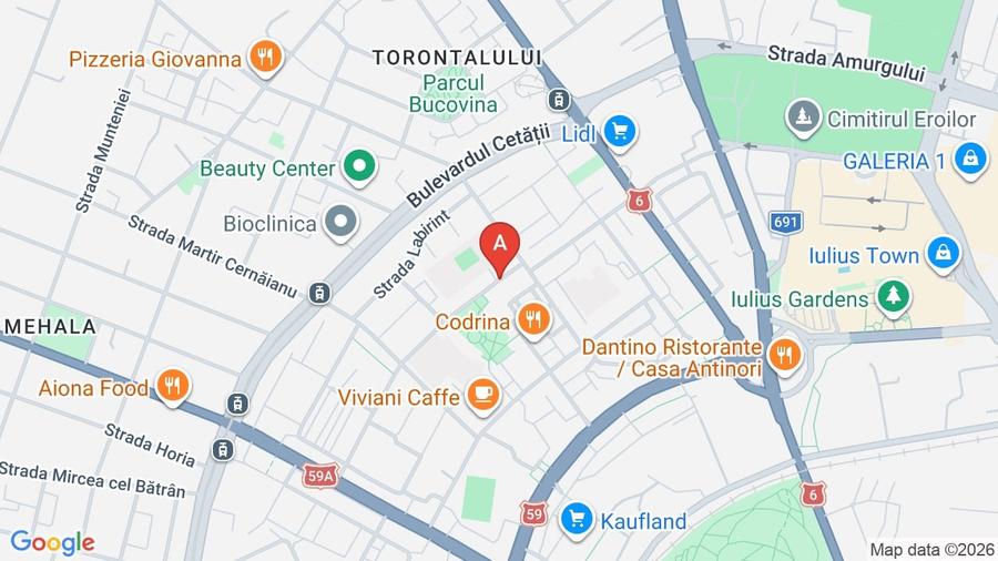 Apartament cu 2 camere decomandat, mobilat în Dacia