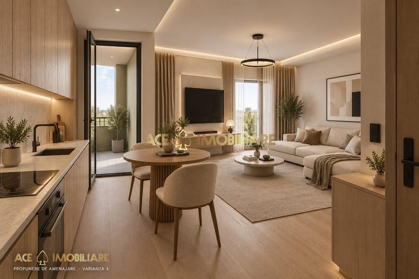 Apartament cu 3 camere decomandat în Popești-Leordeni