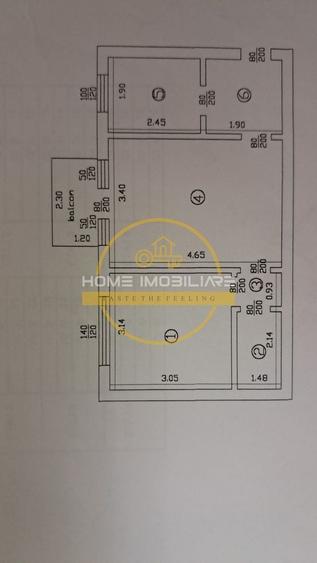 Apartament cu 2 camere semidecomandat, mobilat în Alexandru cel Bun
