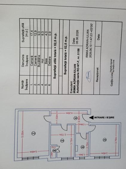 Apartament cu 2 camere decomandat în Precista