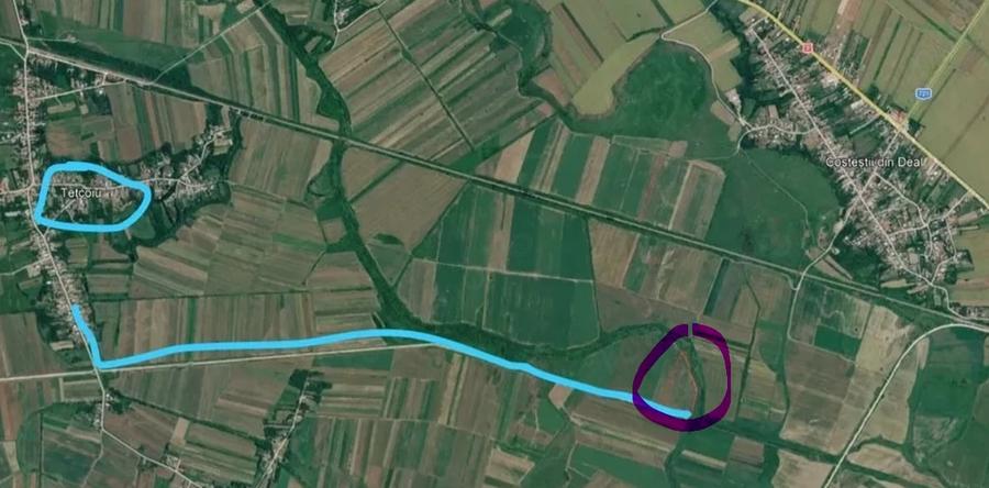 Teren de 46400 mp, în Mătăsaru