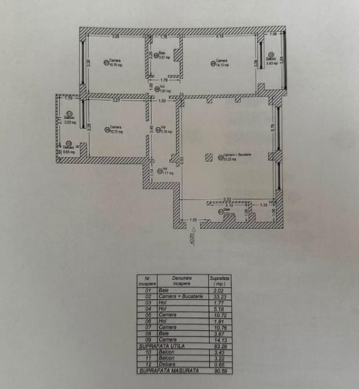 Apartament cu 4 camere decomandat, mobilat în Circumvalațiunii