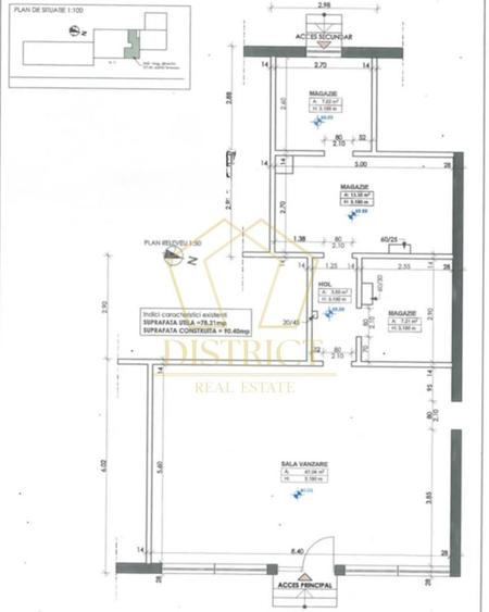 Spațiu comercial, de 78 mp, în Blașcovici