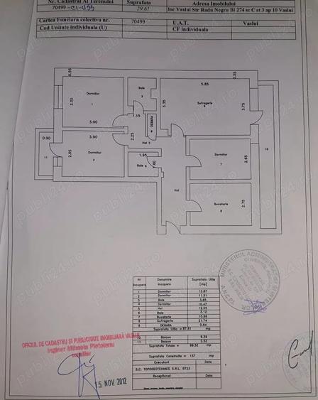 Apartament cu 4 camere decomandat în Traian