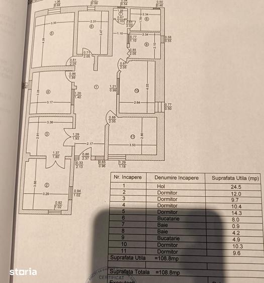 Casă cu 7 camere cu Teren 223 Mp în Militari