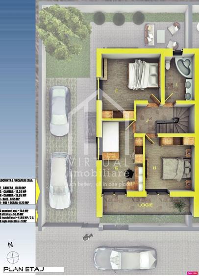 Casă cu 4 camere cu Teren 250 Mp în Central