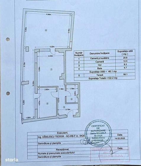 Apartament cu 2 camere decomandat, mobilat în Foișorul de Foc