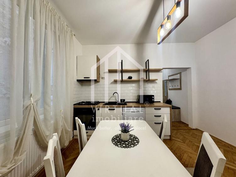 Apartament cu 2 camere semidecomandat în Central