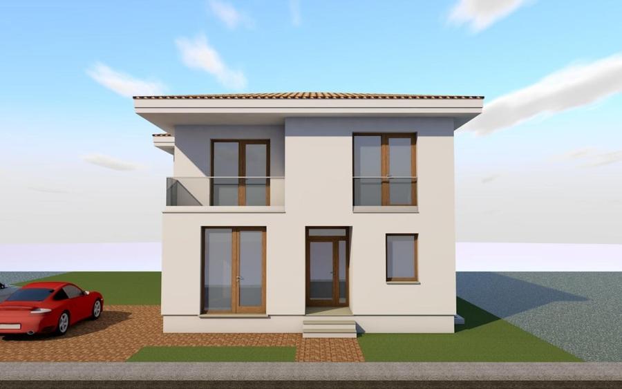 Casă individuală cu 5 camere cu Canalizare în Cetate