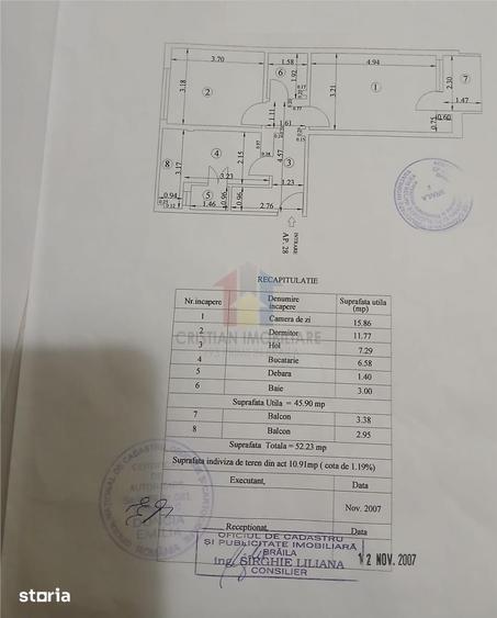 Apartament cu 2 camere decomandat în Apollo